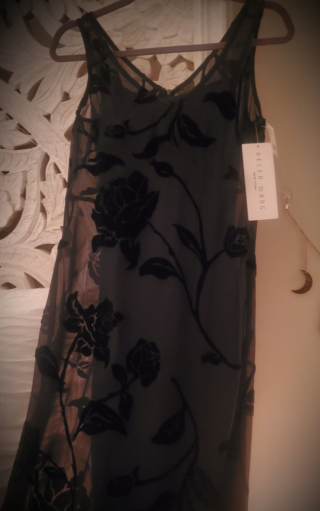TAG ON! Bohemian velvet burnout maxi dress